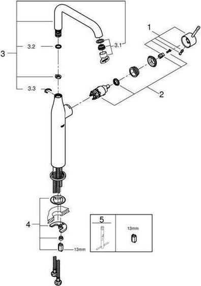 Produktbild Grohe Essence Einhand-Waschtischbatterie XL-Size
