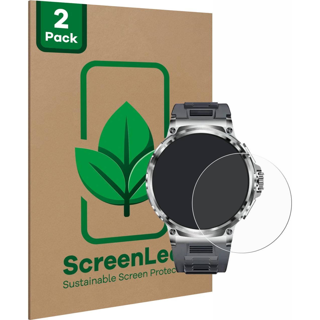 ScreenLeaf Schutzfolie nachhaltiger Displayschutz Displayschutzfolie Folie Klar Transparent, Smartwatch Schutzfolie, Tra...