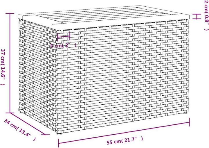 Image du produit vidaXL Garten Beistelltisch