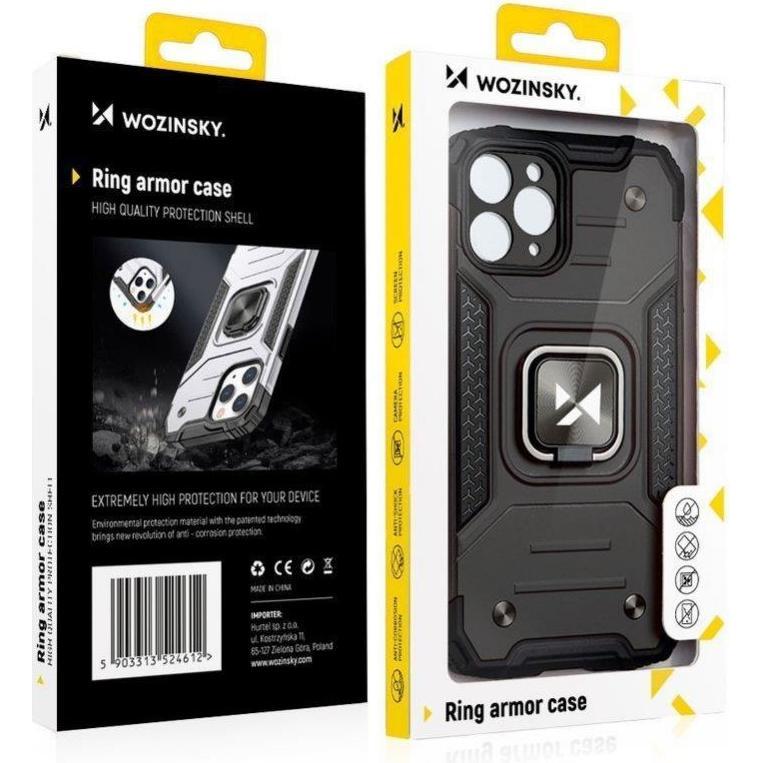 Thumbnail - Wozinsky Ring Armor Case Kickstand Tough Rugged Cover for iPhone 13 Pro red (Apple iPhone 13 Pro), Smartphone Hülle, Rot