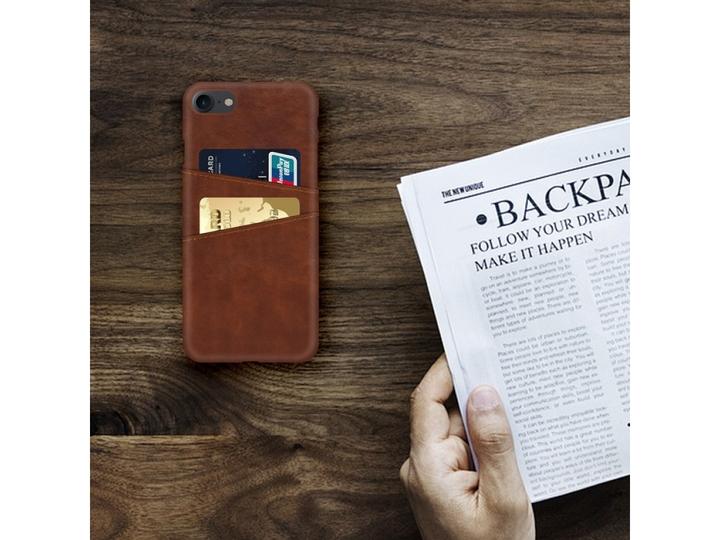 Produktbild Screenguard Apple iPhone 6/6S CardCaddy Leder Backcase mit Kartenfächern (Apple iPhone 6)