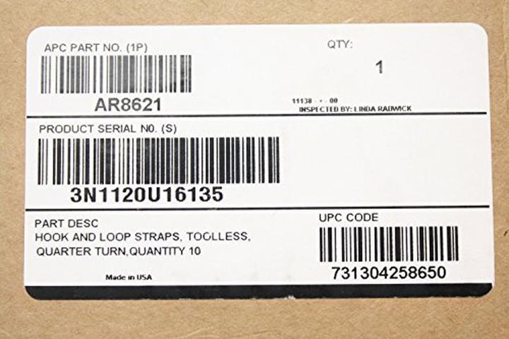 Image du produit APC Toolless Hook et Loop Cable Managers 10 pièces