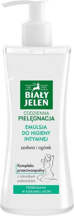 Biały Jeleń White Deer - Daily Care Emulsion For Intimate Hygiene Sage & Cucumber 265Ml (265 ml, Intimwaschlotion)