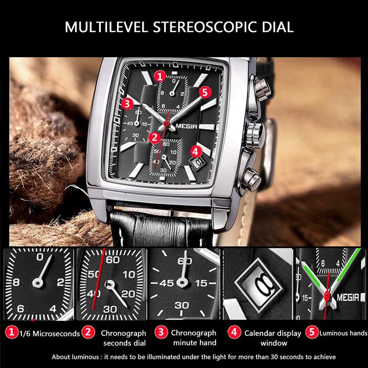 Produktbild Megir Herren Quarz Uhr