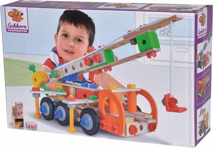 Produktbild Eichhorn Constructor 4 in1 Kraanwagen