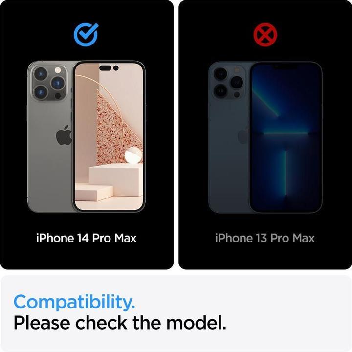 Image du produit Spigen TEMPORARY CLASS-Jeux ALM GLASS FC 2 - PACK IPHONE 14 PRO MAX Noir (1 pcs, Apple iPhone 14 Pro Max)