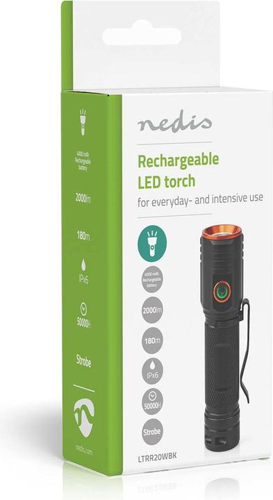 Actual product image Nedis LED-Taschenlampe (3 cm, 2200 lm)