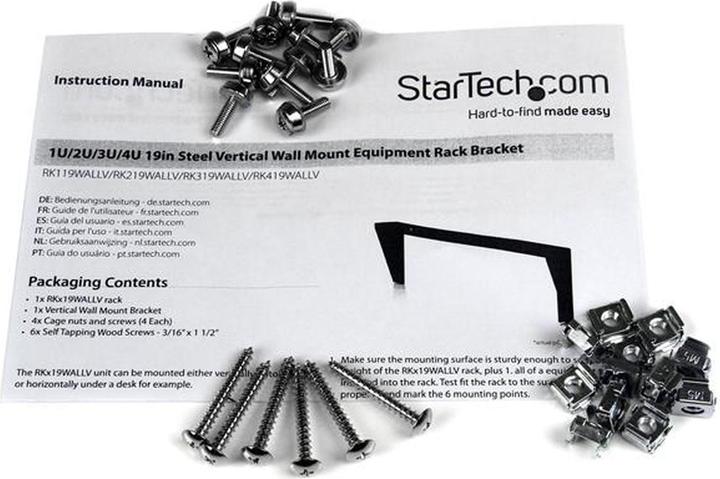 Produktbild StarTech 4u 19 Wall Mount Rack Bracket