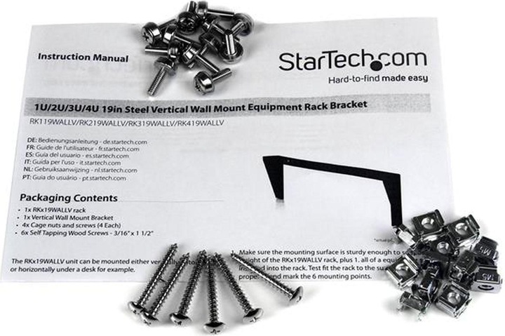Produktbild StarTech 4u 19 Wall Mount Rack Bracket