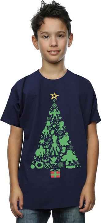 Actual product image Boys Avengers Christmas Tree T-Shirt (116)