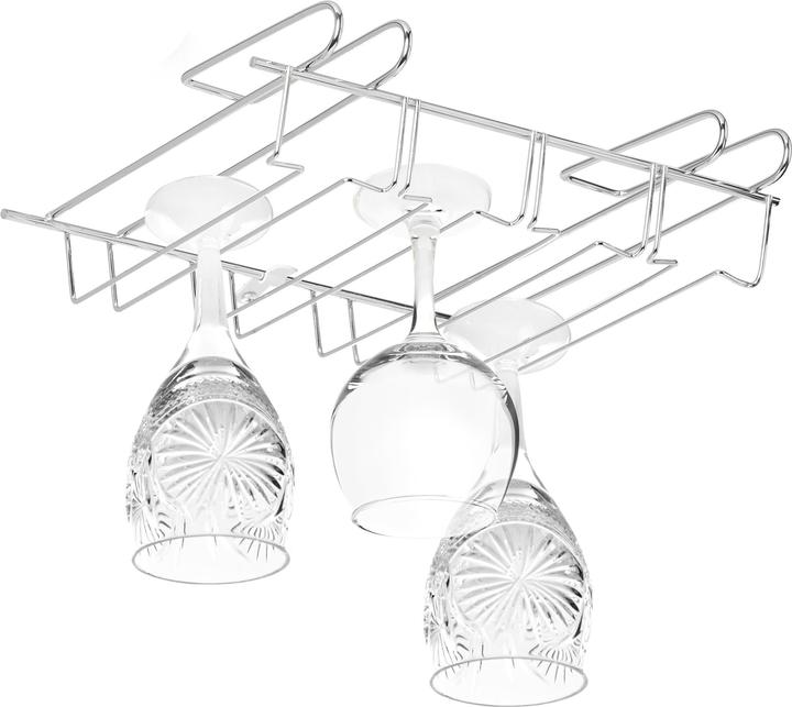 Actual product image Relaxdays Silver Stemware Rack