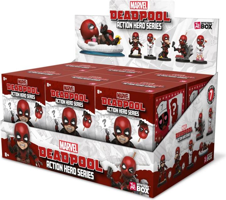 Actual product image YuMe Marvel Hero Box Tower Series Minifigures Deadpool 8 cm Display (6)