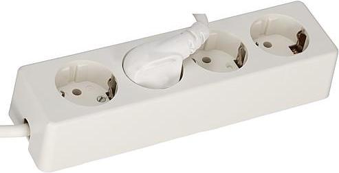 Produktbild EGB 4-fach Steckdosenleiste 1reihig 3x1,5 weiss 1,5m (3 x)