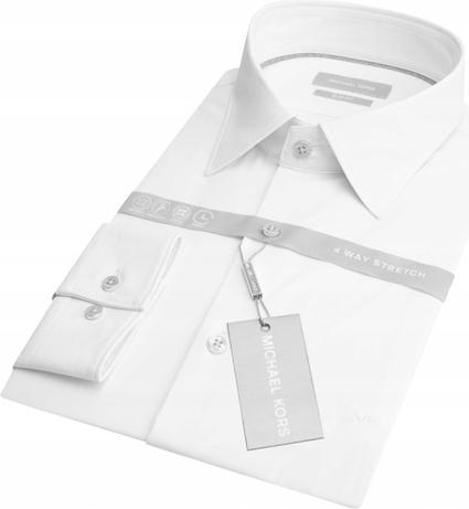 Produktbild Michael Kors PERFORMANCE STRETCH SLIM SHIRT WHITE MD0MD91399 100 40 42 (40, 42)