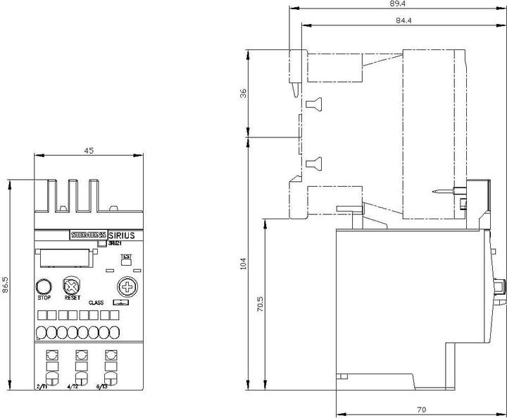 Produktbild Siemens Überlastrelais 2,2-3,2A