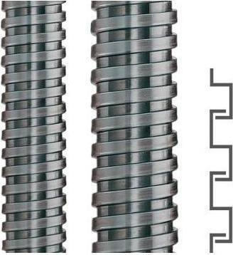 Produktbild Flexa Metallschutzschlauch SPR-AS AD21 Stahl verz. 10 Meter 18,0 x 21,0m (Kabeldurchlass, 28 cm)