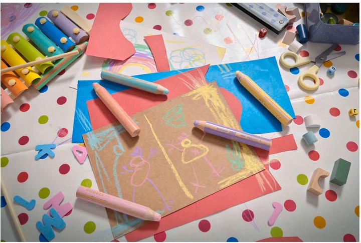 Actual product image STABILO woody 3 in 1 coloured pencil (Pastel yellow, 1 x)