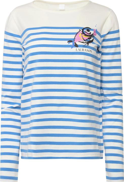 Produktbild Laurasøn T-Shirt, Ringel, Fisch Motiv, Rundhals, Langarm (XL)