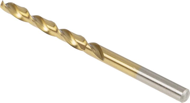Actual product image RS PRO TiN coated HSS drill,5.0mm dia (5 millimetres)