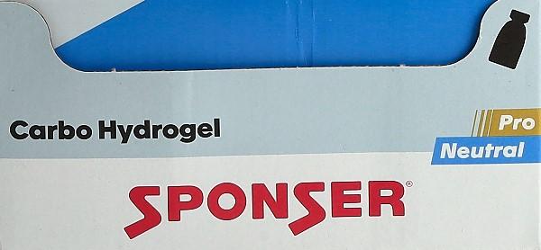 Image du produit Sponser Carbo Hydrogel (Neutre, 20 pcs, 1360 g)