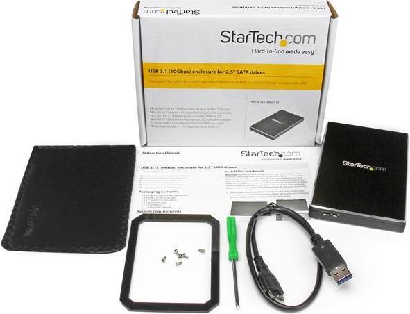 Produktbild StarTech USB 3.1 Singledrive Enclosure (2.5")