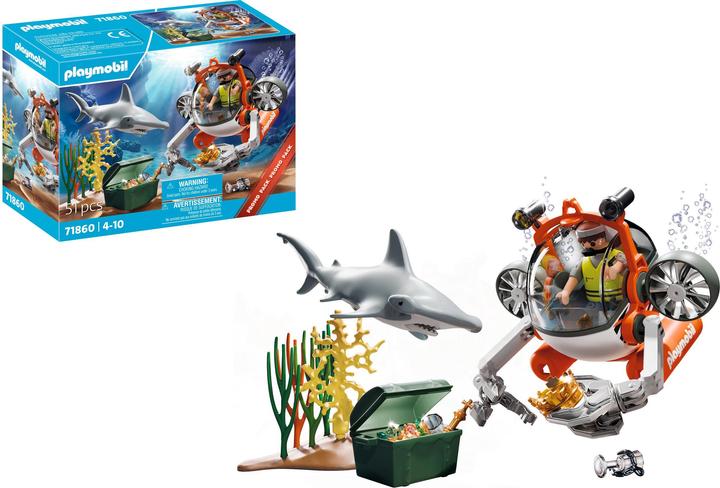 Image du produit Playmobil Chasse au trésor avec sous-marin (71860, Playmobil Action Heroes)
