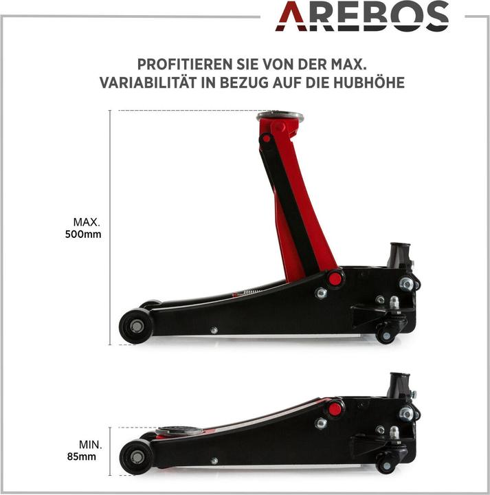 Produktbild Arebos Hydraulischer Wagenheber 3T