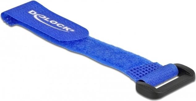 Image du produit Delock Serre-câbles velcro avec boucle L 150 x l 20 mm bleu 5 pièces (Serre-câbles velcro, 150 mm, 5 pcs)