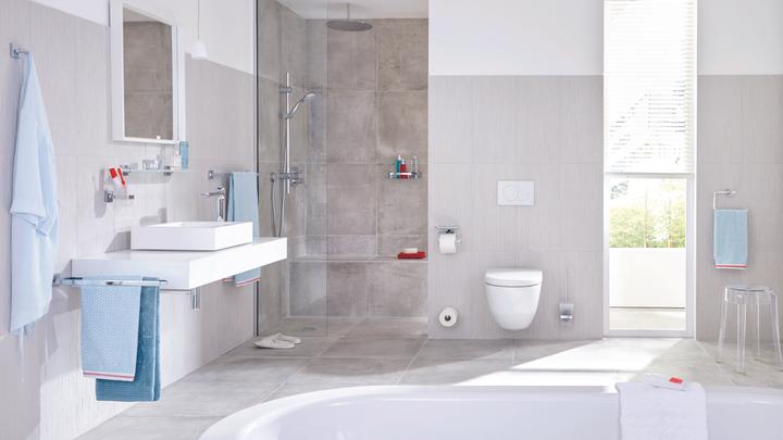 Actual product image tesa DELUXXE WC replacement roll holder incl. adhesive solution without drilling