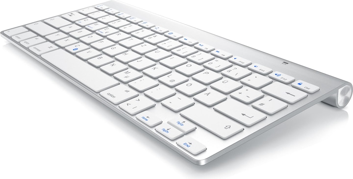 Image du produit Aplic Clavier sans fil, clavier Bluetooth pour iOS, Android, Windows, disposition QWERTY (DE, Sans fil)