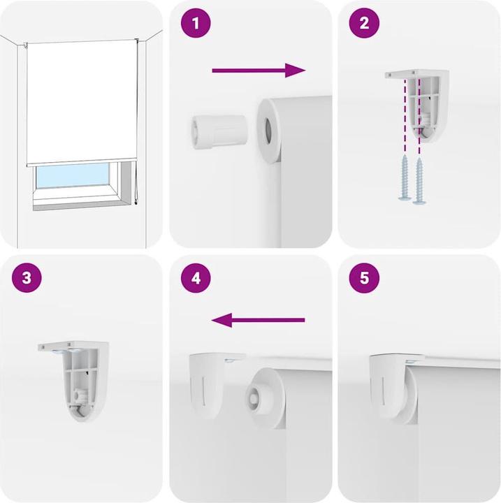 Produktbild vidaXL Duschrollo (140 x 240 cm)