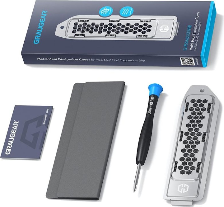 Produktbild Graugear Metall-Wärmeableitungsabdeckung für PS5 M.2 SSD