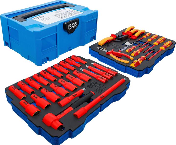 Actual product image BGS VDE pliers / screwdriver and socket spanner set | systainer® | 36 pcs. (36 pieces)