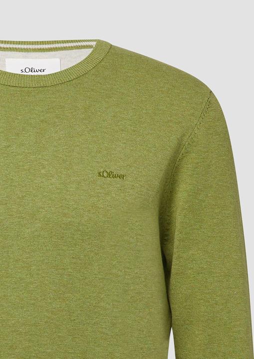 Produktbild s.Oliver Strickpullover Baumwollpullover mit Logo-Stickerei (XL)