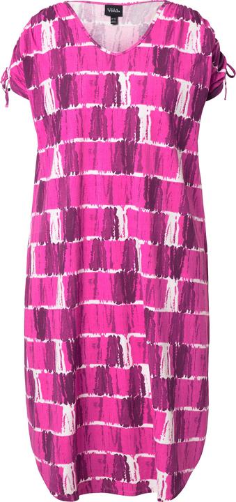 Actual product image Ulla Popken Batik Striped Gathered Shoulders Dress (50, 52)