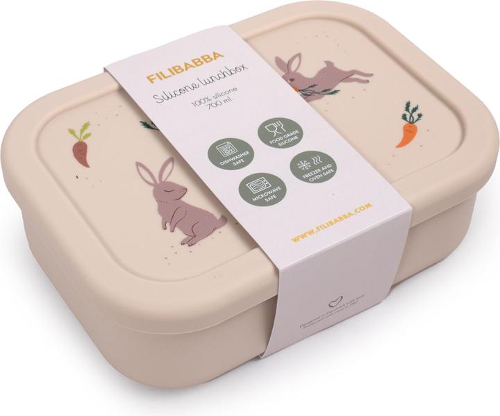 Actual product image Filibabba Silicone lunchbox - Toasted Almond