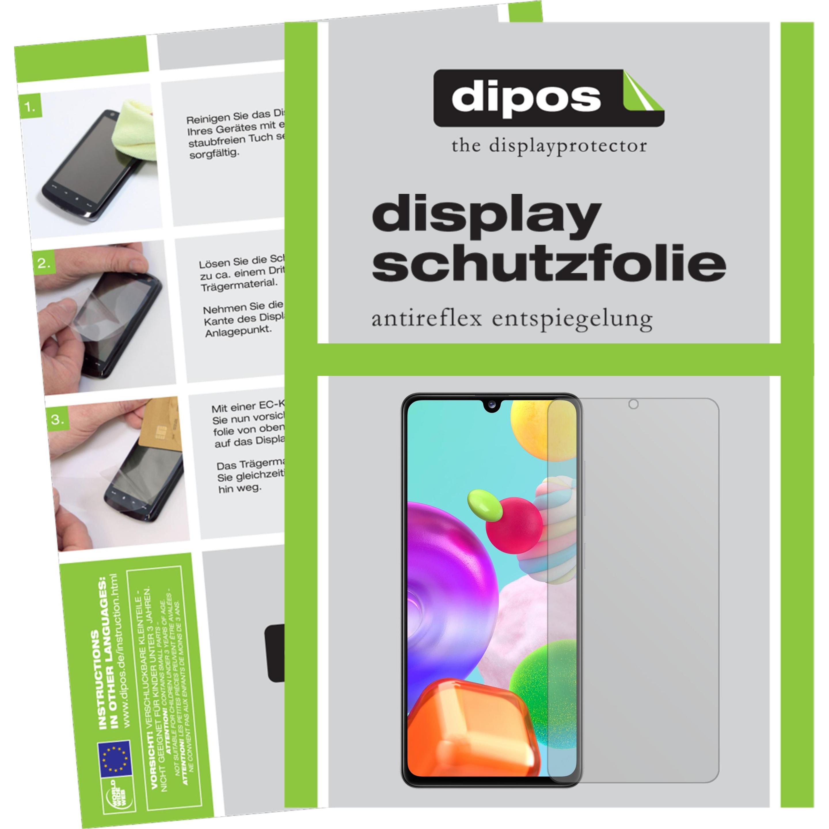 Dipos Displayschutzfolie Antireflex (5 Stück, Samsung Galaxy A41), Smartphone Schutzfolie, Transparent