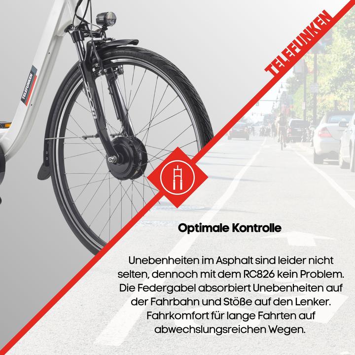 Actual product image Telefunken City E-Bike Damen RC826 28 Zoll Frontmotor 7-Gang Kettenschaltung