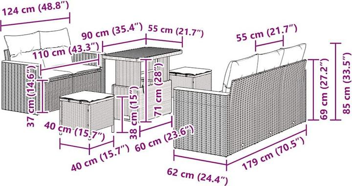 Produktbild vidaXL Salma