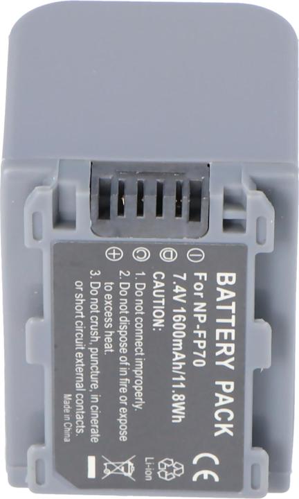 Actual product image AccuCell Sony NP-FP60 Camcorder Battery (Camera battery)