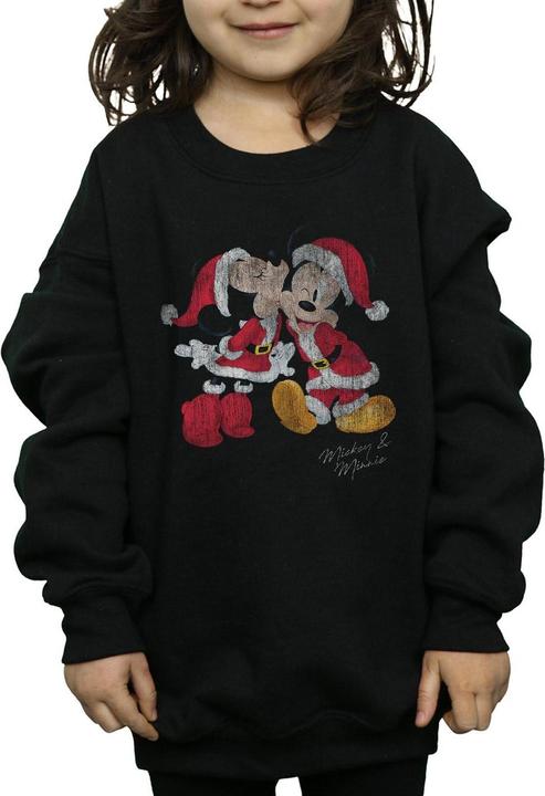 Produktbild Disney Mickey And Minnie Christmas Kiss Sweatshirt Mädchen (140, 146)
