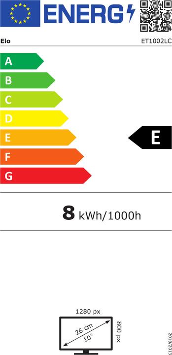 Energie-Label ēlo Elo 1002L M-Series LED-Monitor (1280 x 800 Pixel, 10.10")