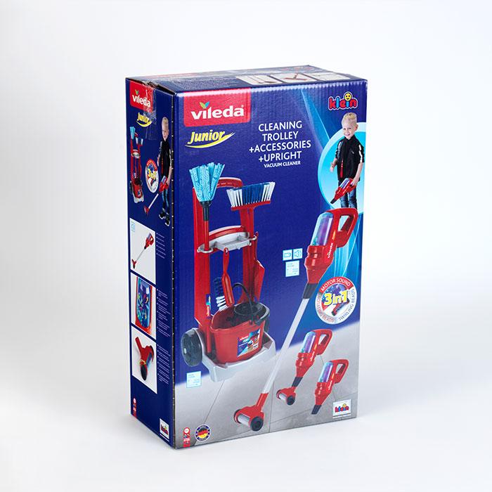Produktbild Theo Klein Vileda Besenwagen mit Upright Staubsauger