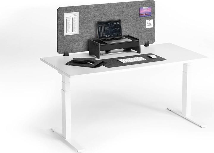 Produktbild Durable Tischtrennwand faltbar 1.20m PET-Filz/50cm Sichtschutzhöhe (120 x 50 cm)