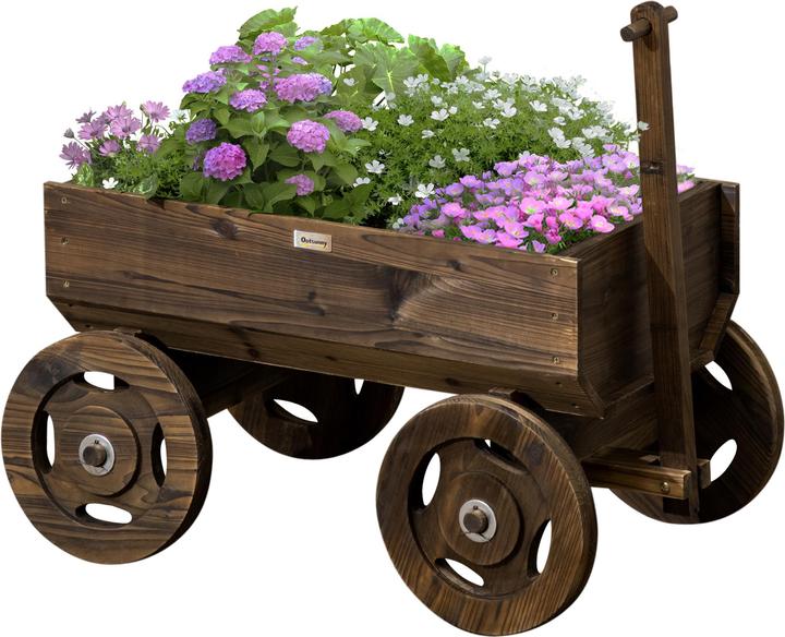 Immagine prodotto Outsunny Blumenwagen mit Rollen