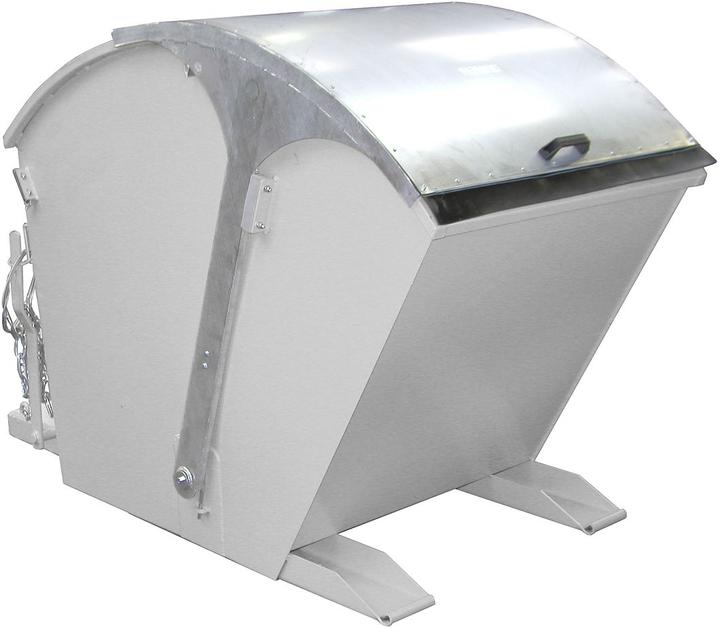 Produktbild eurokraft pro Kippbehälter mit Runddeckel (1000 l)