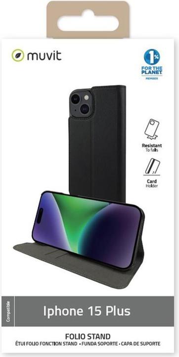 Actual product image Muvit Folio Stand Iphone 15 Plus (Apple iPhone 15 Plus)