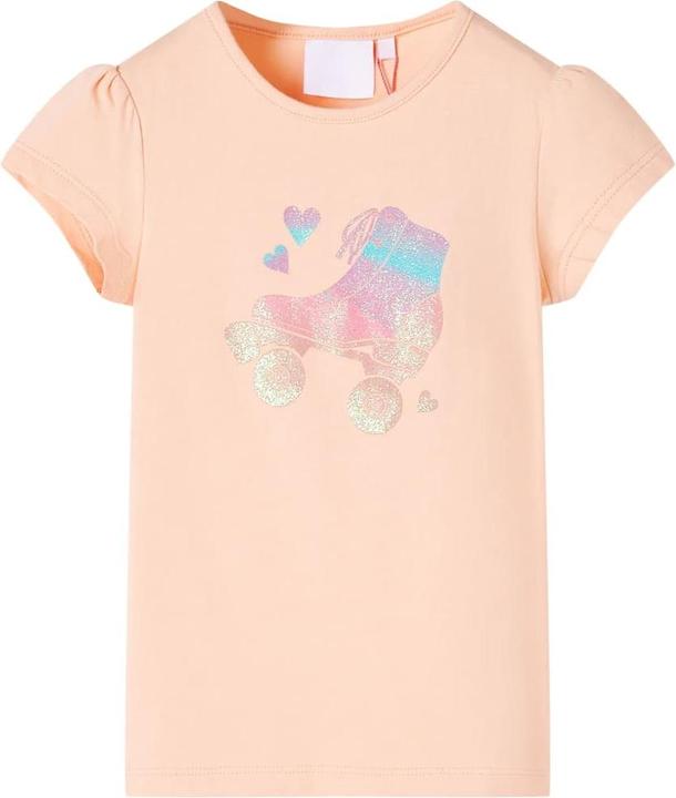 Immagine prodotto vidaXL T-shirt per bambini arancione chiaro 92,Materiale: 95% cotone. 5 (92)