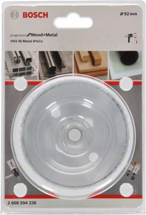 Immagine prodotto Bosch Professional Zubehör Sega a tazza Progressor per legno e metallo, 92 mm (92 millimetri)