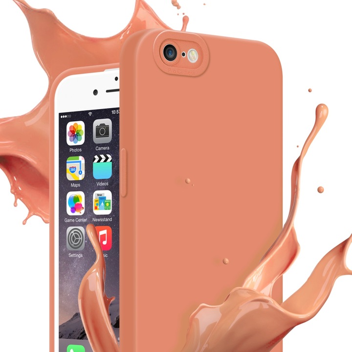 Productafbeelding Cadorabo Hoesje voor Apple iPhone 6 PLUS / 6S PLUS in TPU Fluid LM162 Style (Apple iPhone 6 Plus)